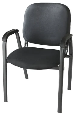 Realspace® Stacking Guest Office Chair, Black