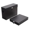 Realspace® Standard-Duty Document Storage Box, 12" x 2-1/4" x 9-1/4", Black