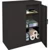 Realspace® Steel Storage Cabinet, 3 Shelves, 42"H x 36"W x 18"D, Black