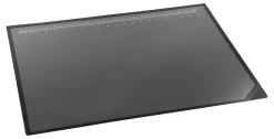 Realspace™ Tab Lift-Top Desk Pad, 19" x 24", Black/Clear