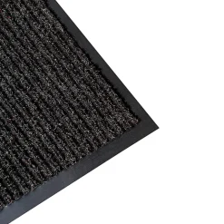 Realspace® Tough Rib Floor Mat, 2' x 3', Charcoal
