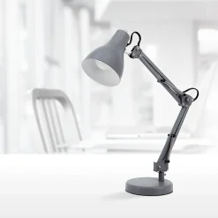 Realspace⢠Trazio LED Architect Task Lamp, 22"H, Gray