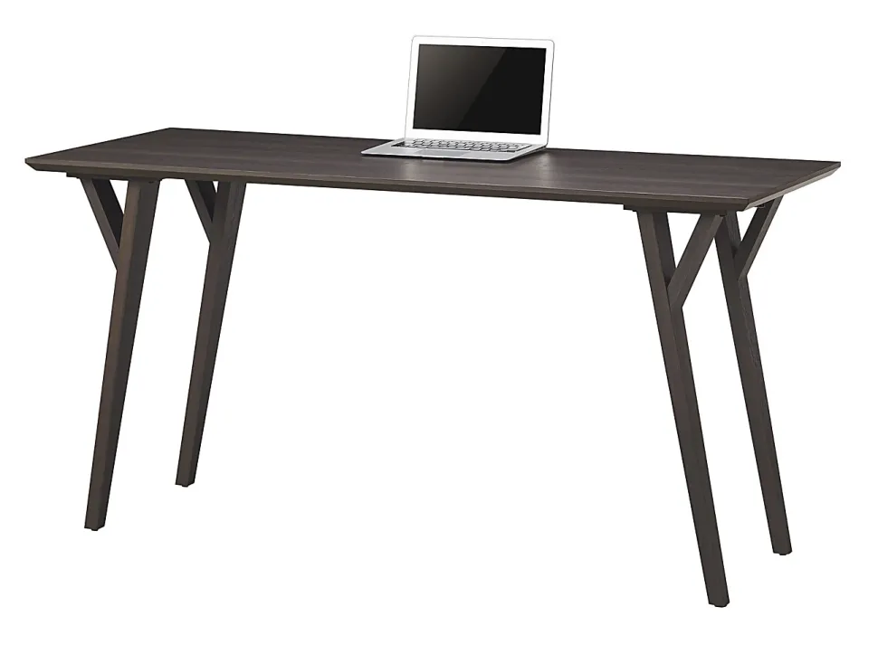 Realspace® Trezza 60"W Writing Desk, Warm Walnut