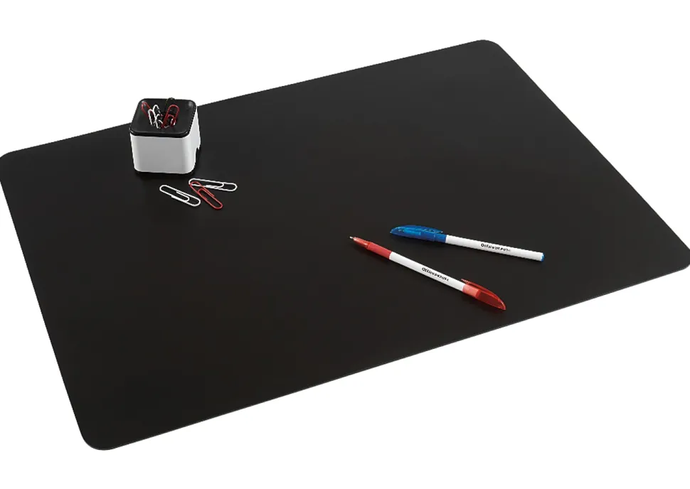 Realspace® Ultra-Smooth Writing Surface With Antimicrobial Protection, 17" H x 24" W, Black