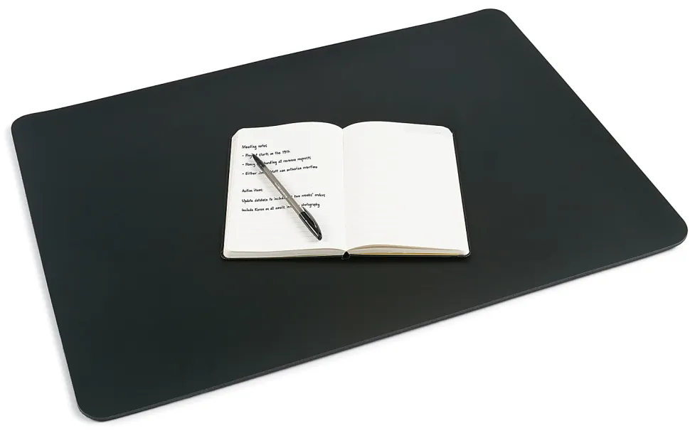 Realspace® Ultra-Smooth Writing Surface With Antimicrobial Protection, 17" H x 24" W, Black