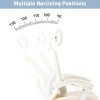 Realspace® Vallori Mesh/Fabric High-Back Chair With Retractable Footrest, Cream/White, BIFMA Compliant