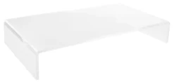 Realspace® Vayla Acrylic Monitor Stand, 3-5/8"H x 21-5/8"W x 11-3/4"D, Clear