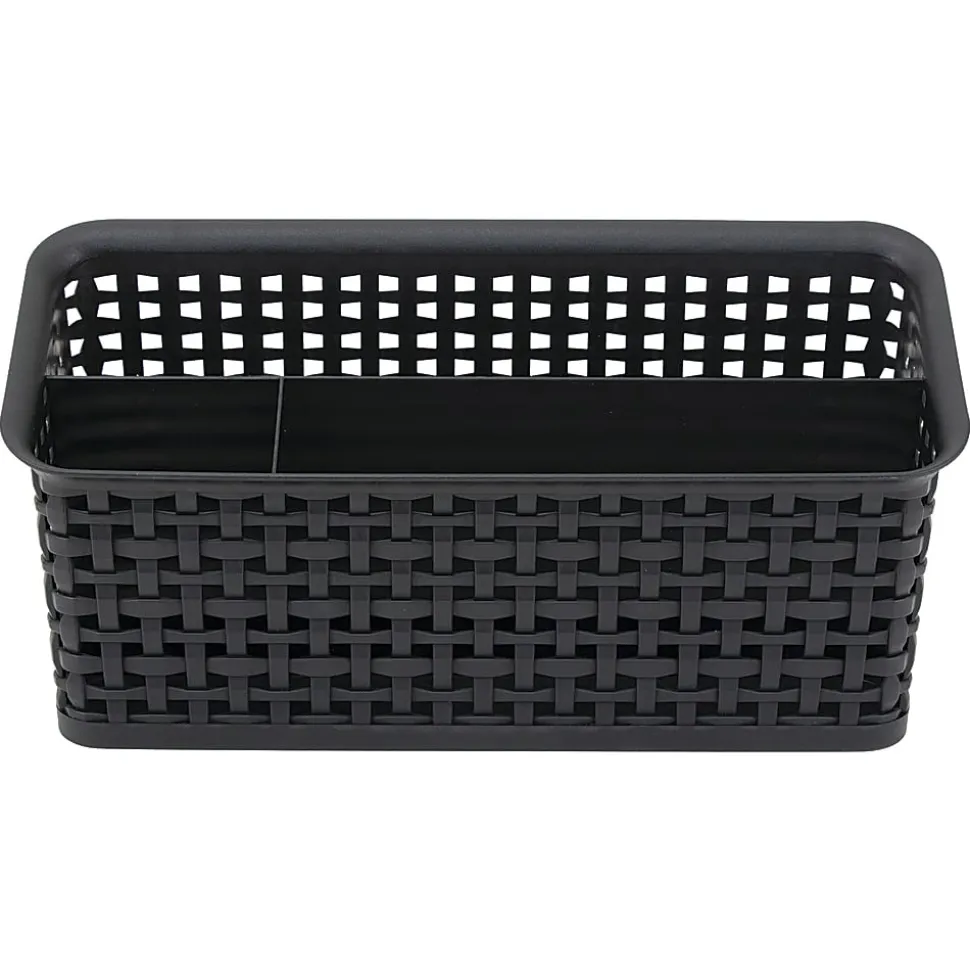 Realspace® Weave Bin Valet, Black