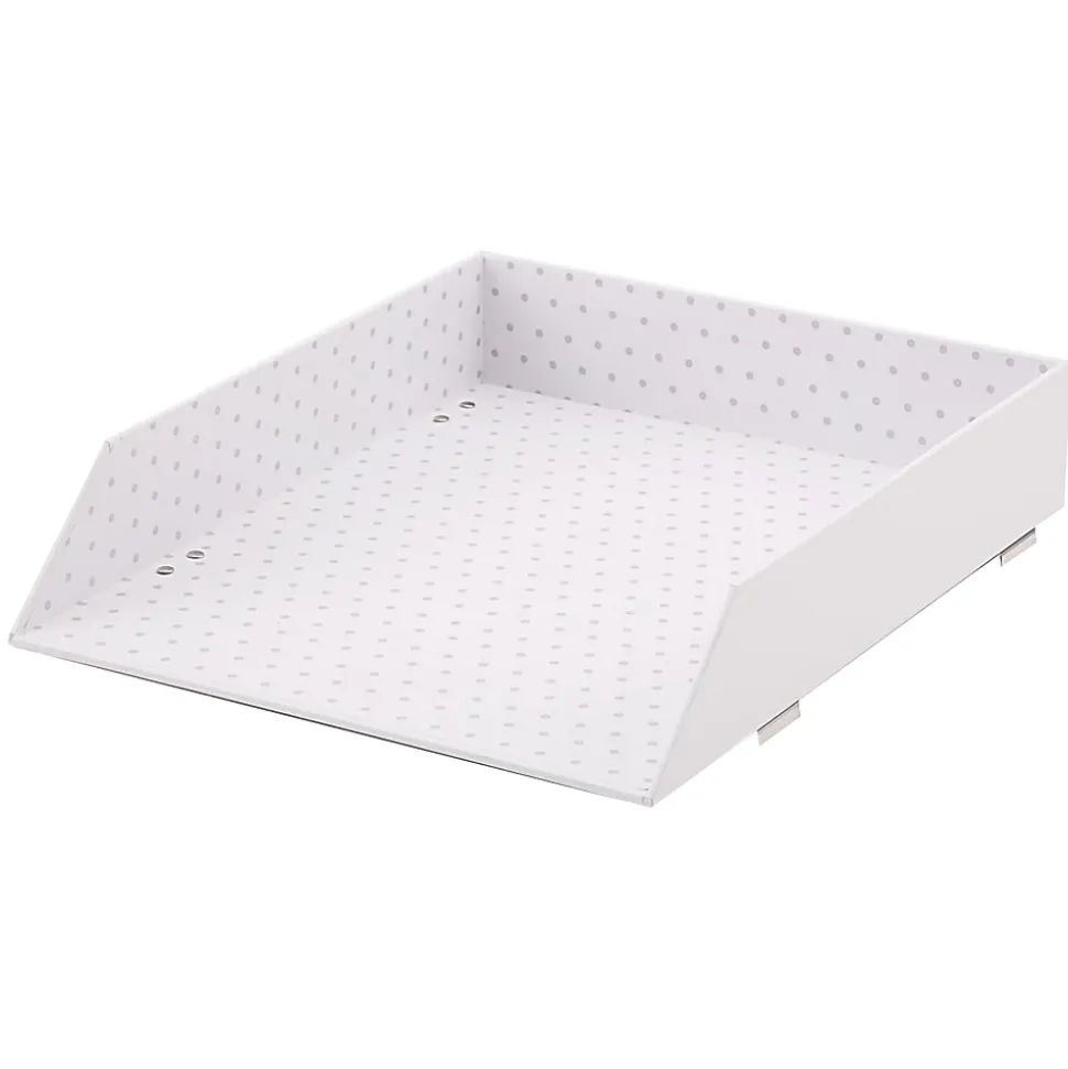 Realspace® White Dot Stacking Letter Tray