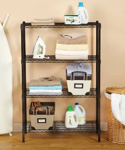 Realspace® Wire Shelving, 4-Shelves, 54