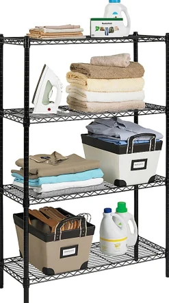 Realspace® Wire Shelving, 4-Shelves, 54