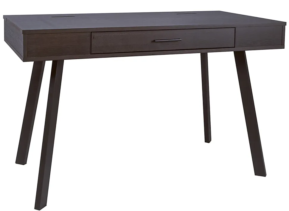 Realspace® 48"W Lancott Computer Desk, Dark Brown