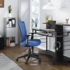 Realspace® 47"W Mobile Tech Desk Workstation, 36-1/16"H x 47-1/4"W x 26"D, Black