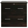 Realspace® 29-7/16"W x 18-1/2"D Lateral 2-Drawer File Cabinet, Peppered Black