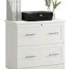 Realspace® 29-7/16"W x 18-1/2"D Lateral 2-Drawer File Cabinet, White