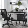 Realspace® X-Cross 48"W Computer Desk With File Cabinet, Black