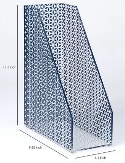 Realspace® Zora Acrylic Magazine File Holder, 11-5/8
