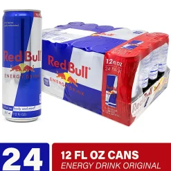 Red Bull Original Energy Drinks, 12 Oz, Pack Of 24 Cans