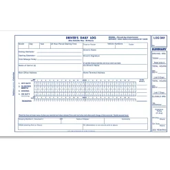 Rediform Carbonless 2-part Driver's Daily Log Book - 2 PartCarbonless Copy - 5.37" x 8.75" Form Size - White - Black Print Color - Recycled - 1 / Each
