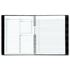 Rediform College Rule NotePro Organizer, 11" x 8 1/2", Black