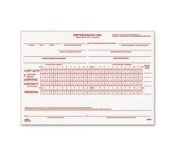 Rediform Driver's Daily Log Book - 31 Sheet(s) - Stapled - 2 Part - Carbon Copy - 7 7/8"x5 1/2" Sheet Size - White - White Sheet(s) - Recycled