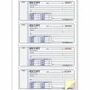 Rediform® Hardbound Money Receipt Book, 3-Part, Carbonless, 2-3/4" x 7", Book Of 200 Sheets
