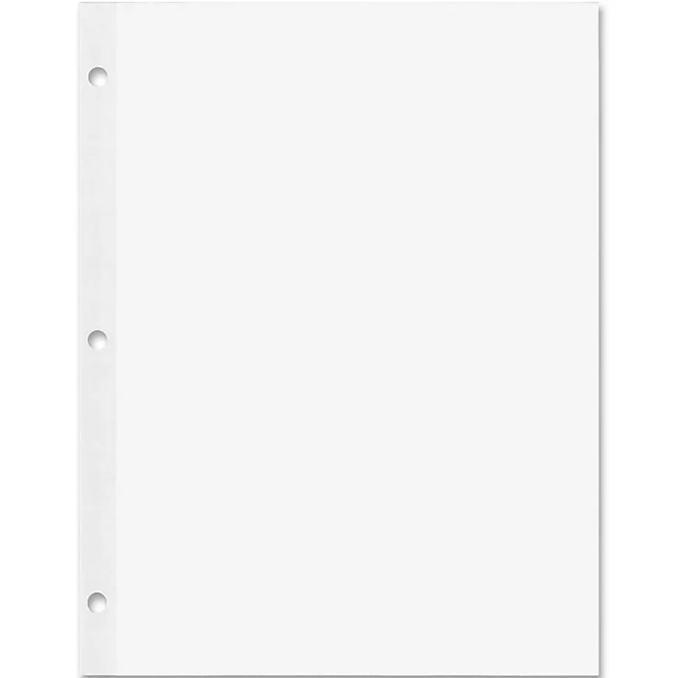Rediform Heavyweight Reinforced Filler Paper - Letter - 100 Sheets - Plain - Stapled/Glued - 20 lb Basis Weight - 20121