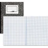 Rediform National 1 subject composition book. 80 sheets, Sewn binding with Flexible Black Marble Cover, Xtreme White paper, 10'' x 7 7/8''