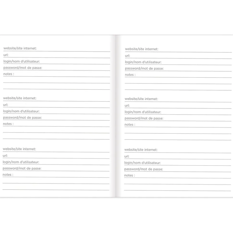 Rediform® Password Notebook, 64 Pages, Black