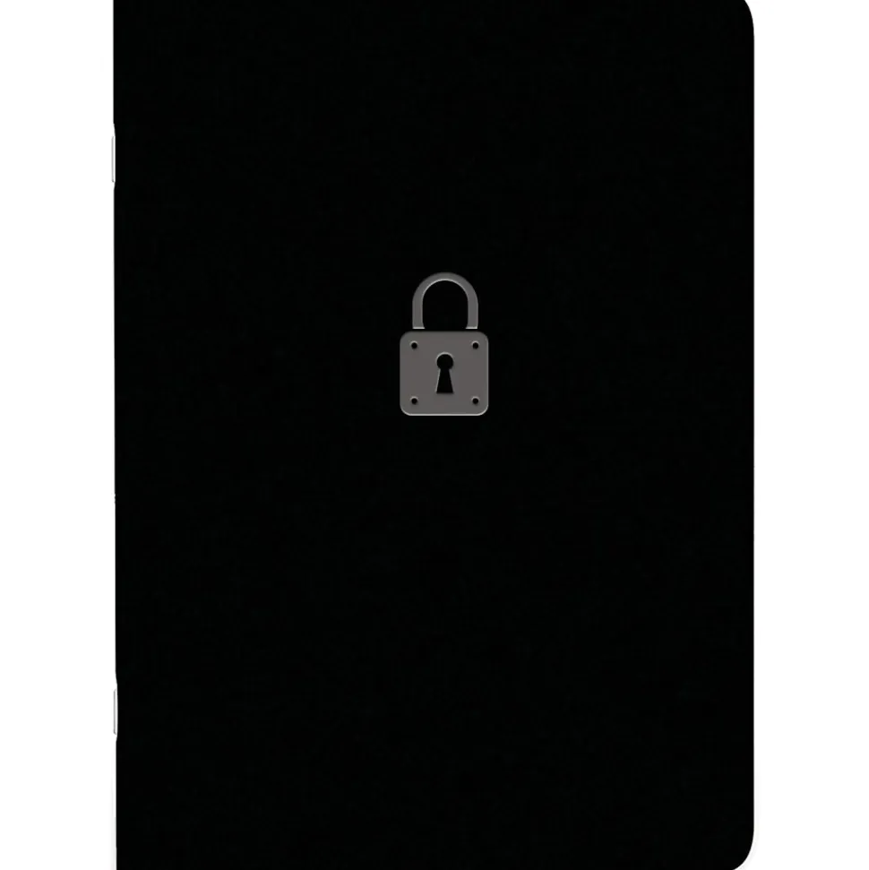 Rediform® Password Notebook, 64 Pages, Black