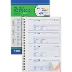 Rediform® Prestige Money Receipt Book, 3 Part Carbonless, 7 5/8