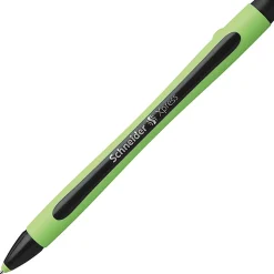 Rediform Schneider Xpress Premium Fineliner Pens, Fine Point, 0.8 mm, Black/Green Barrel, Black Ink, Pack Of 10 Pens