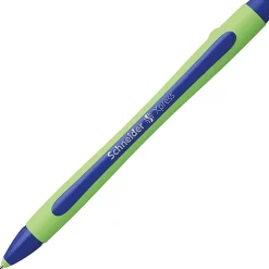 Rediform Schneider Xpress Premium Fineliner Pens, Fine Point, 0.8 mm, Blue/Green Barrel, Blue Ink, Pack Of 10 Pens