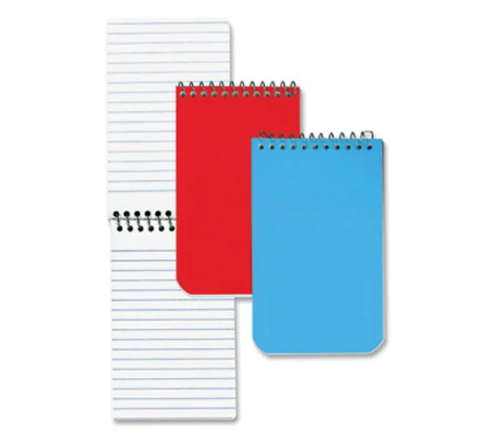 Rediform® Wirebound Memo Notebook, 3" x 5", 60 Sheets, Assorted Colors