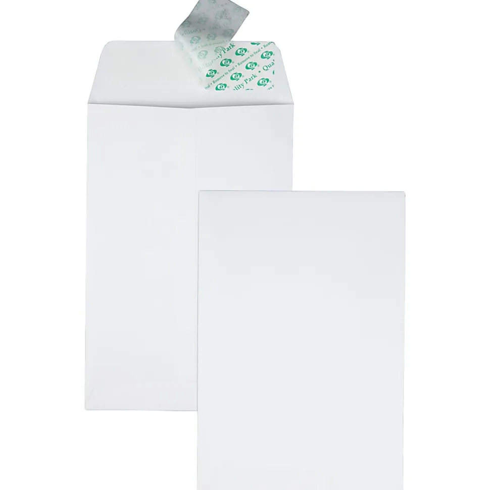 Redi-Strip #1 Catalog Envelope, Self-Adhesive, White, Box Of 100