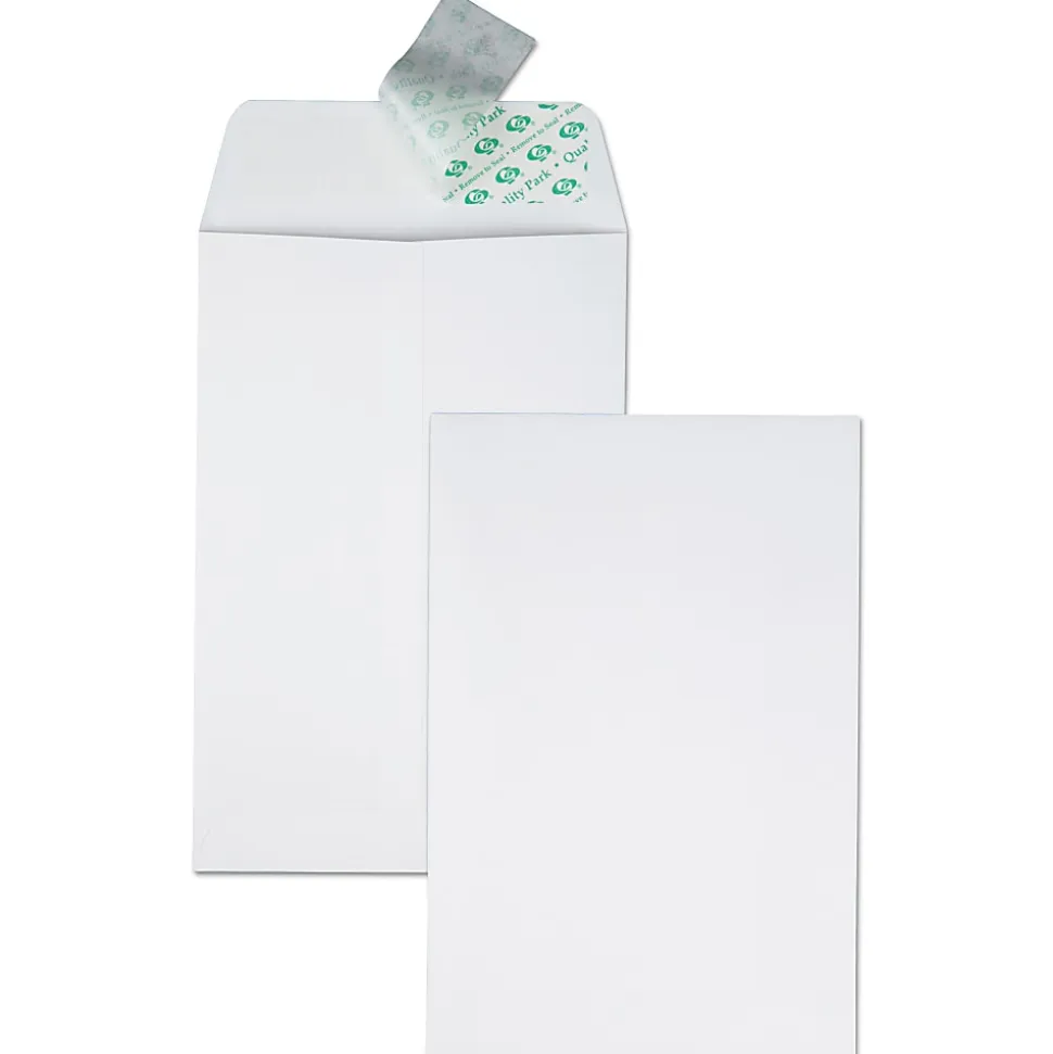 Redi-Strip #1 Catalog Envelope, Self-Adhesive, White, Box Of 100