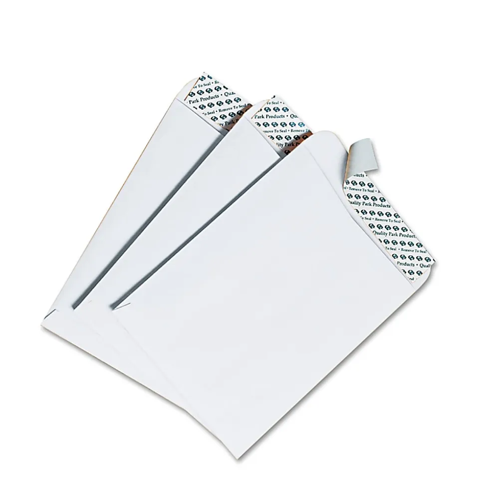 Redi-Strip #1 Catalog Envelope, Self-Adhesive, White, Box Of 100