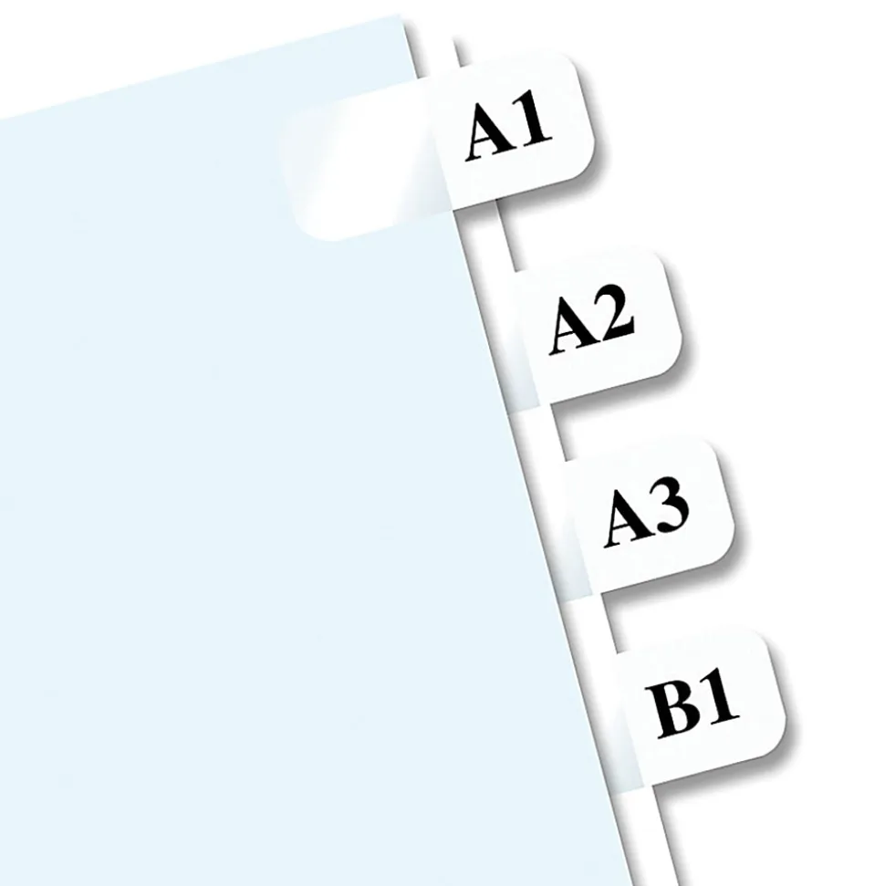 Redi-Tag® Laser Index Tabs, 7/16" x 1", White, Pack Of 180