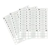 Redi-Tag® Permanent Index Tabs, White, 1-10 & 3 Blank Per Set, 8 Sets, 104 Total Tabs