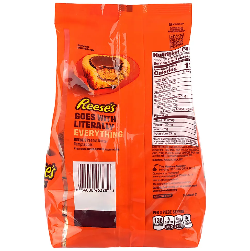 REESE'S Milk Chocolate Peanut Butter Cups Miniatures Candy, 30 oz