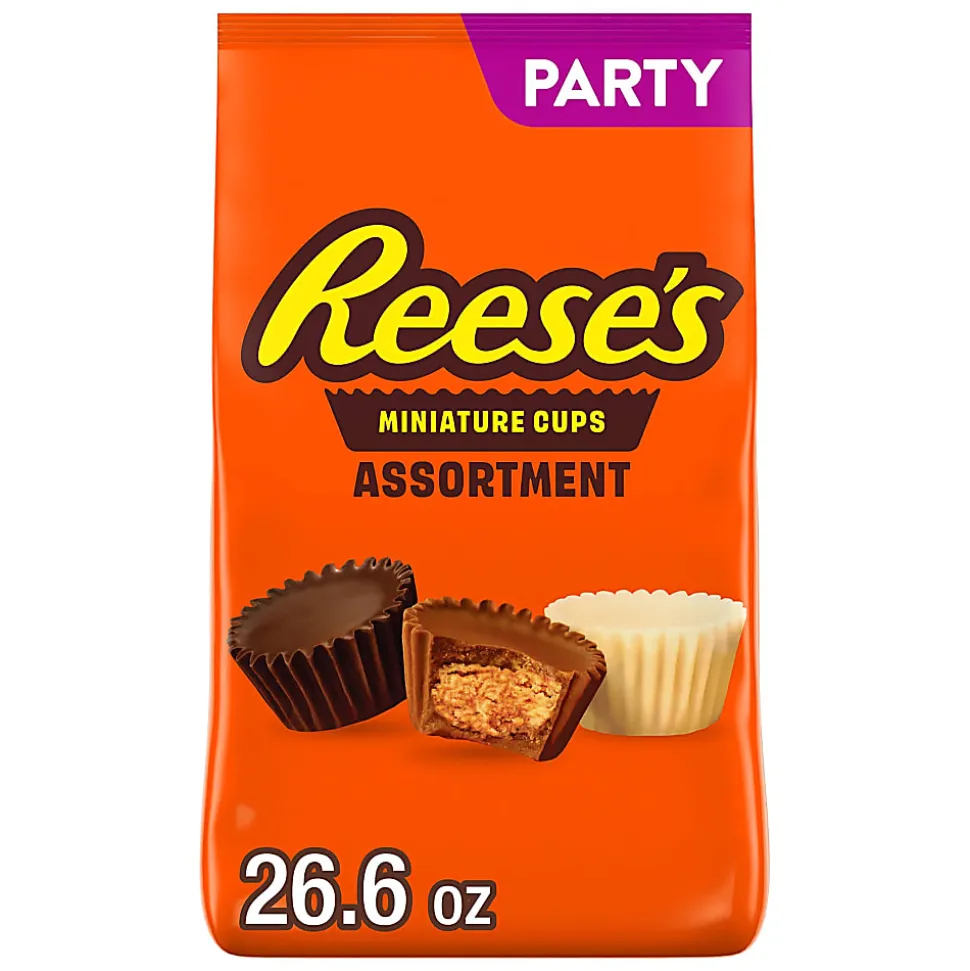 REESE'S Peanut Butter Cups Miniatures Candy Assortment, 26.6 oz