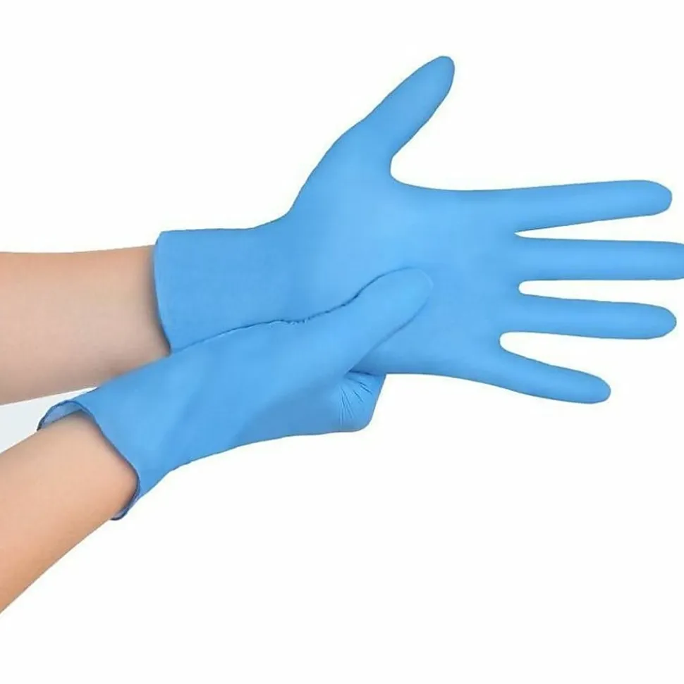 Remcoda Extra-Strength Nitrile Gloves - 4 mil Thickness - Chemical Protection - Medium Size - - NIT103M