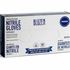 Remcoda Extra-Strength Nitrile Gloves - 4 mil Thickness - Chemical Protection - Medium Size - - NIT103M