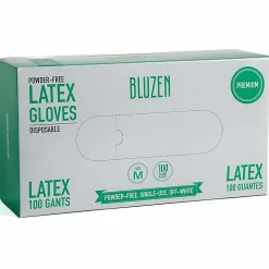 Remcoda Powder-Free Latex Gloves - 4 mil Thickness - Medium Size - Latex - Off White - Powder-free, Comfortable, Excellent Grip - Â - LAT101M