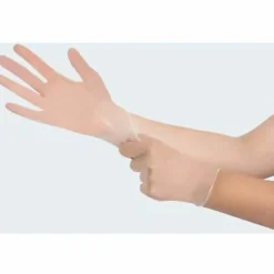 Remcoda Powder-Free Vinyl Gloves - 3 mil Thickness - Small Size - For Right/Left Hand - Vinyl - Clear - Comfortable, Latex-free - 100 / Box