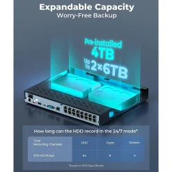 Reolink 16-channel NVR With 4TB Pre-Installed  1.77