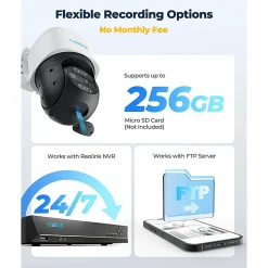 Reolink PoE 4K Dual-Lens Dual-Tracking Camera, White