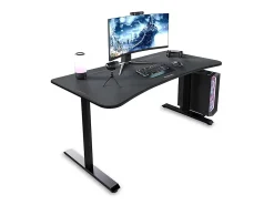 RESPAWN 1063 Gaming Desk - 63in Computer Desk With Mouse Pad, PC Workstation With Cable Management, Home Office Gaming Table - Black