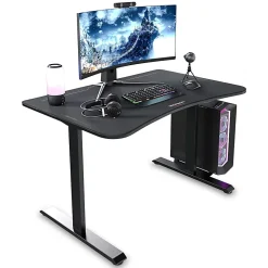 RESPAWN 1048 Gaming Desk - 48in Computer Desk With Mouse Pad, PC Workstation With Cable Management, Home Office Gaming Table - Black