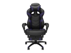 RESPAWN 110 Pro Gaming Chair, With Footrest & Headrest Pillow, Purple, RSP110V2PUR